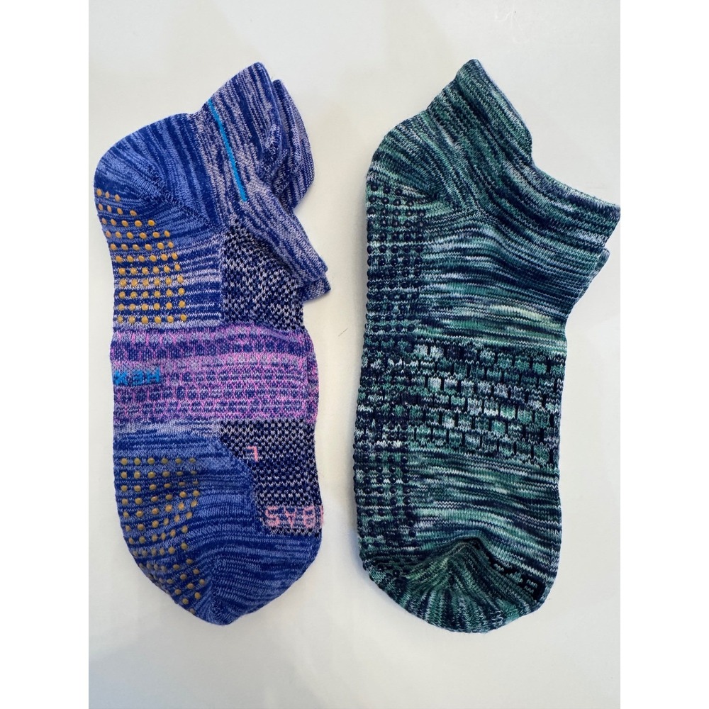 Bombas 2 Pairs Unisex Gripper Ankle Socks Size LARGE NEW